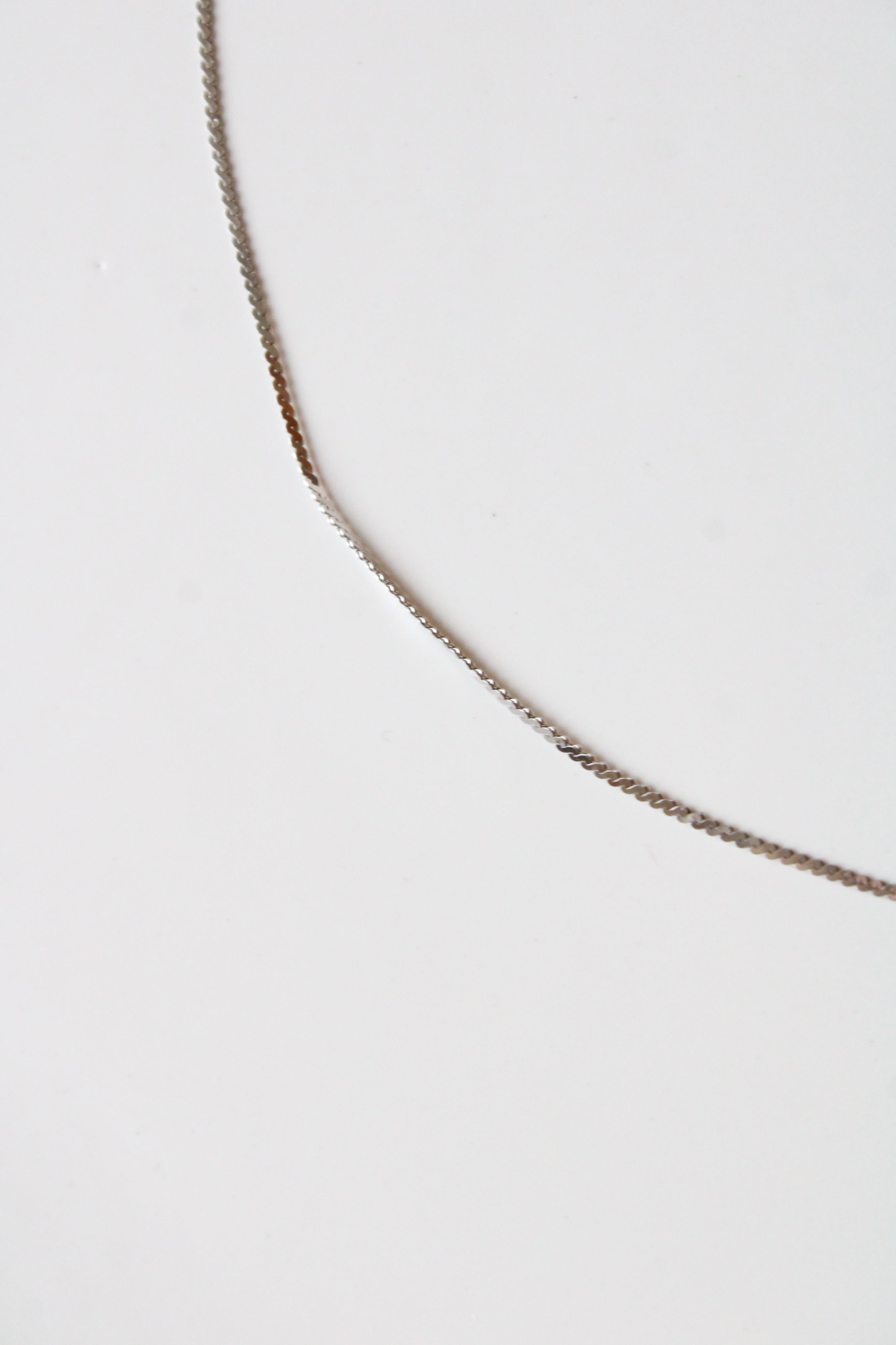 14K White Gold Snake Chain Necklace