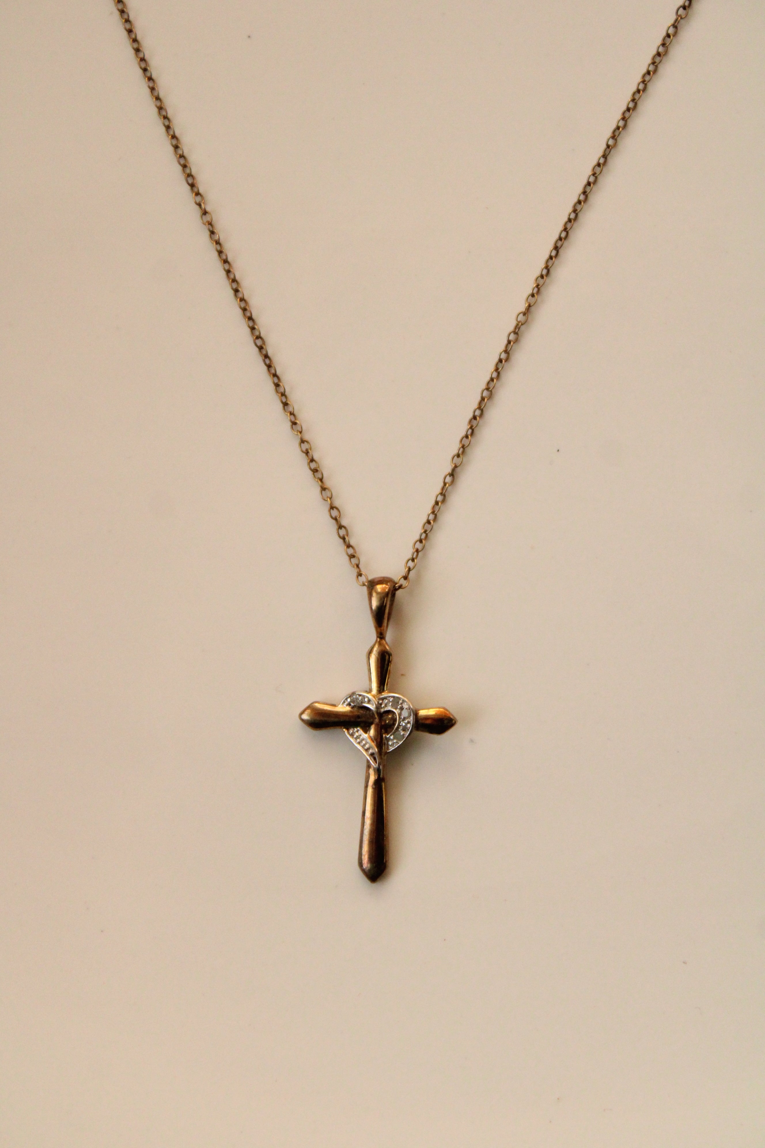 Cross & Heart 925 Pedant Necklace