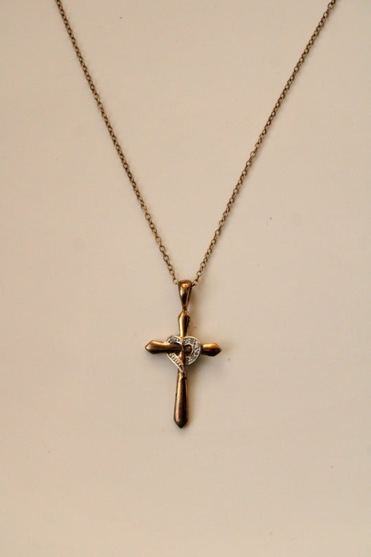 Cross & Heart 925 Pedant Necklace
