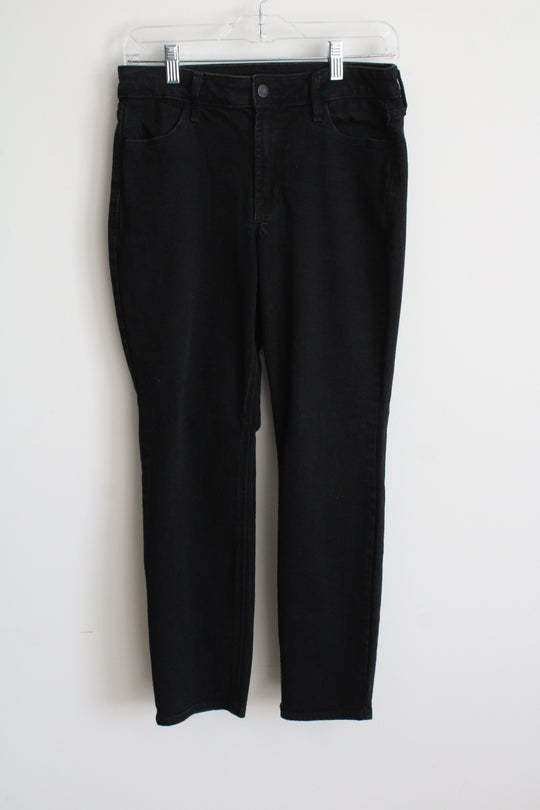 Old Navy Black Denim High Rise Wow Straight Jeans | 6P