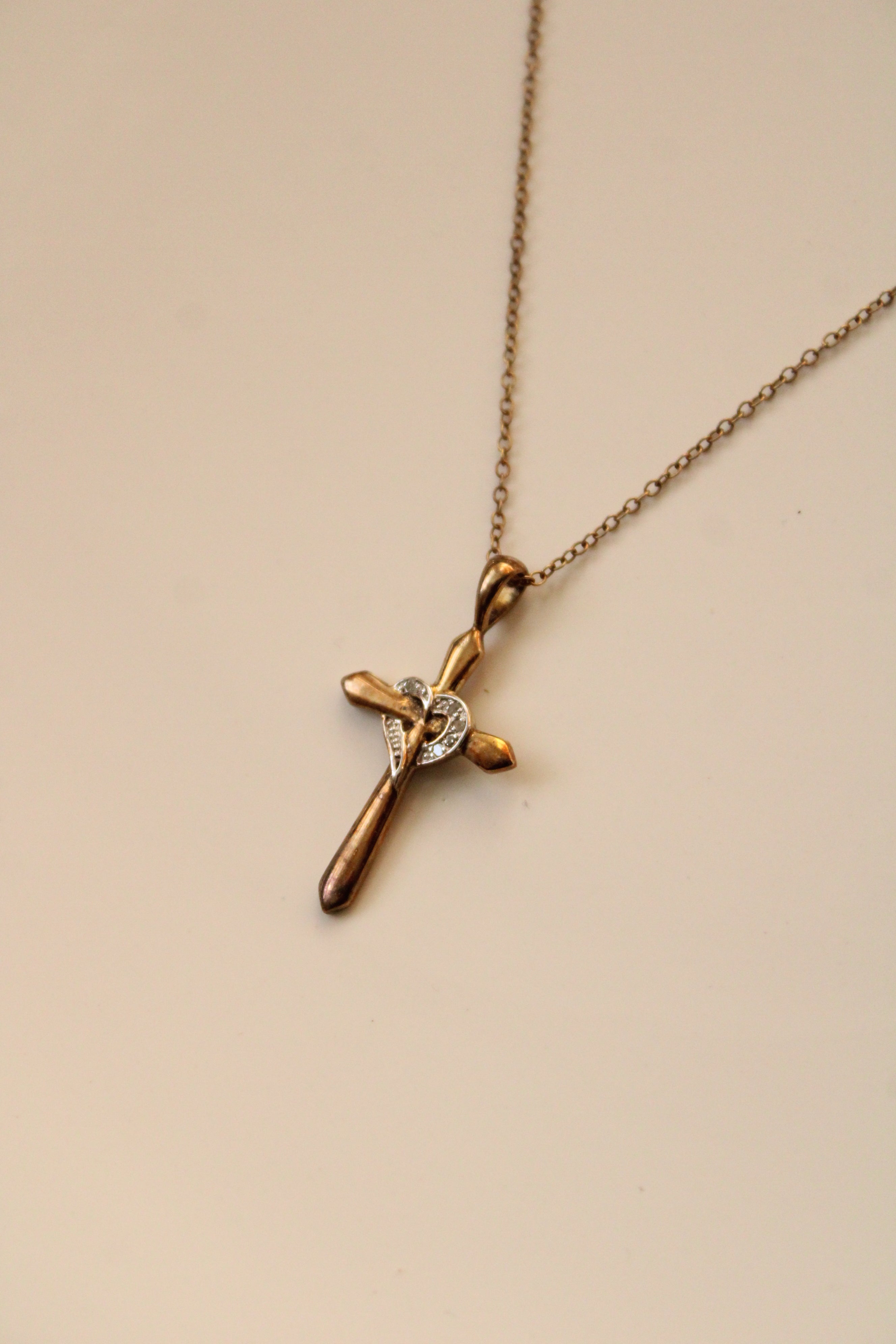 Cross & Heart 925 Pedant Necklace