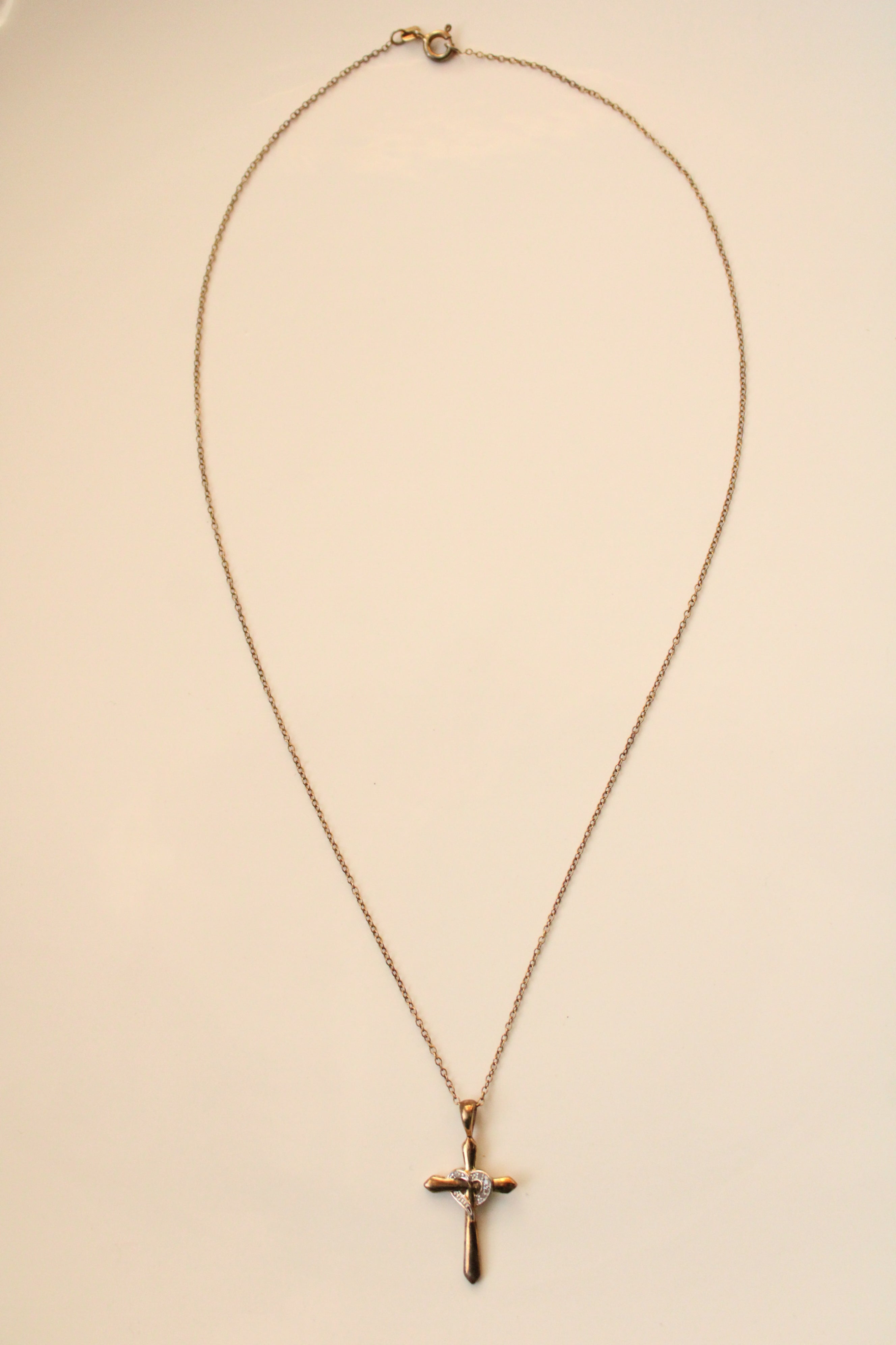 Cross & Heart 925 Pedant Necklace