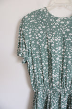 Orvis Vintage Green Floral Dress | 14