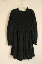 Polo Ralph Lauren Cotton Green and Navy Blue Plaid Layered LS Dress | 6