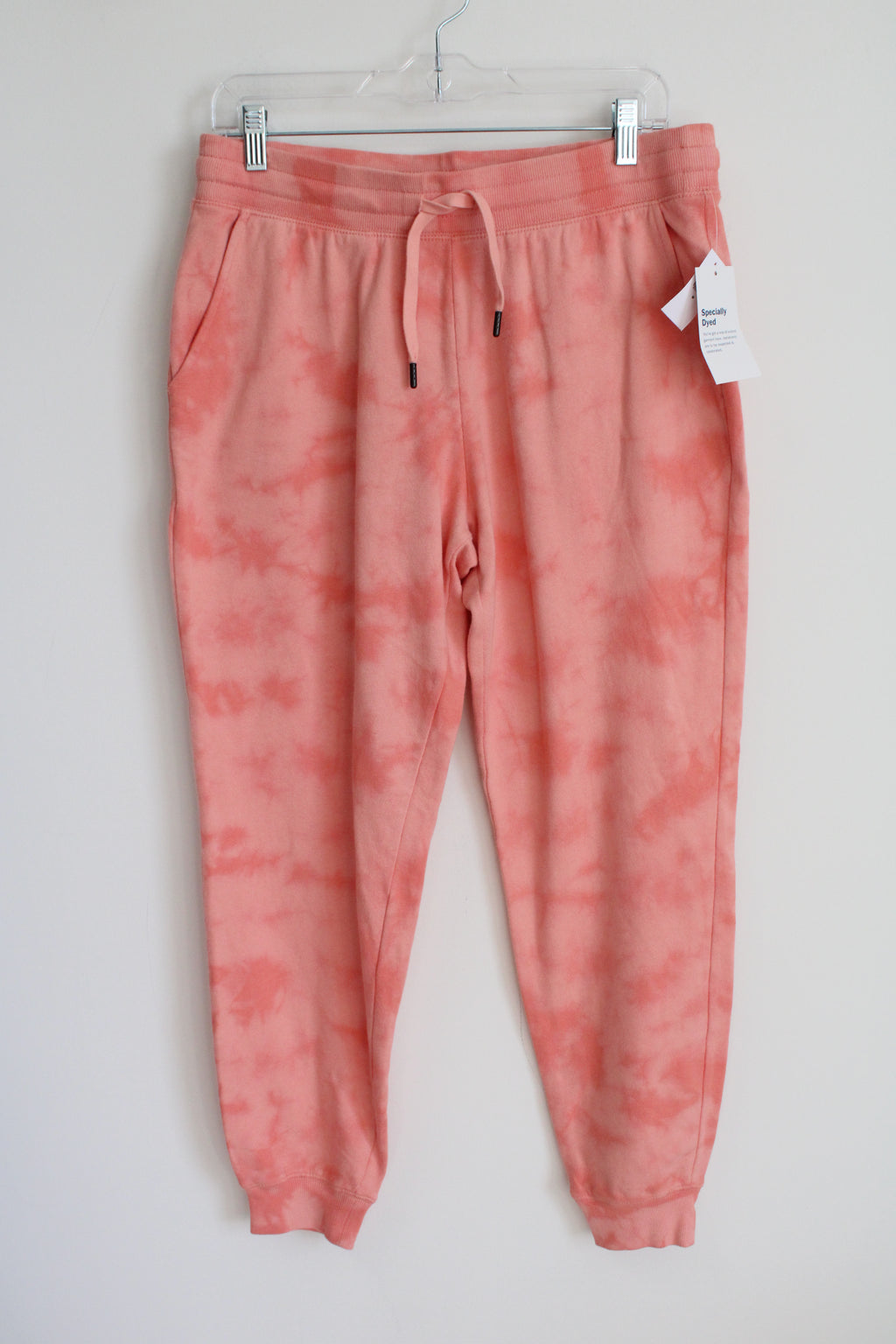 NEW Old Navy Orange & Pink Fleece Lined Tie Dye Joggers | M