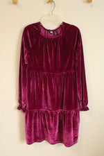 Land's End Purple Velvet Layered LS Dress | XL