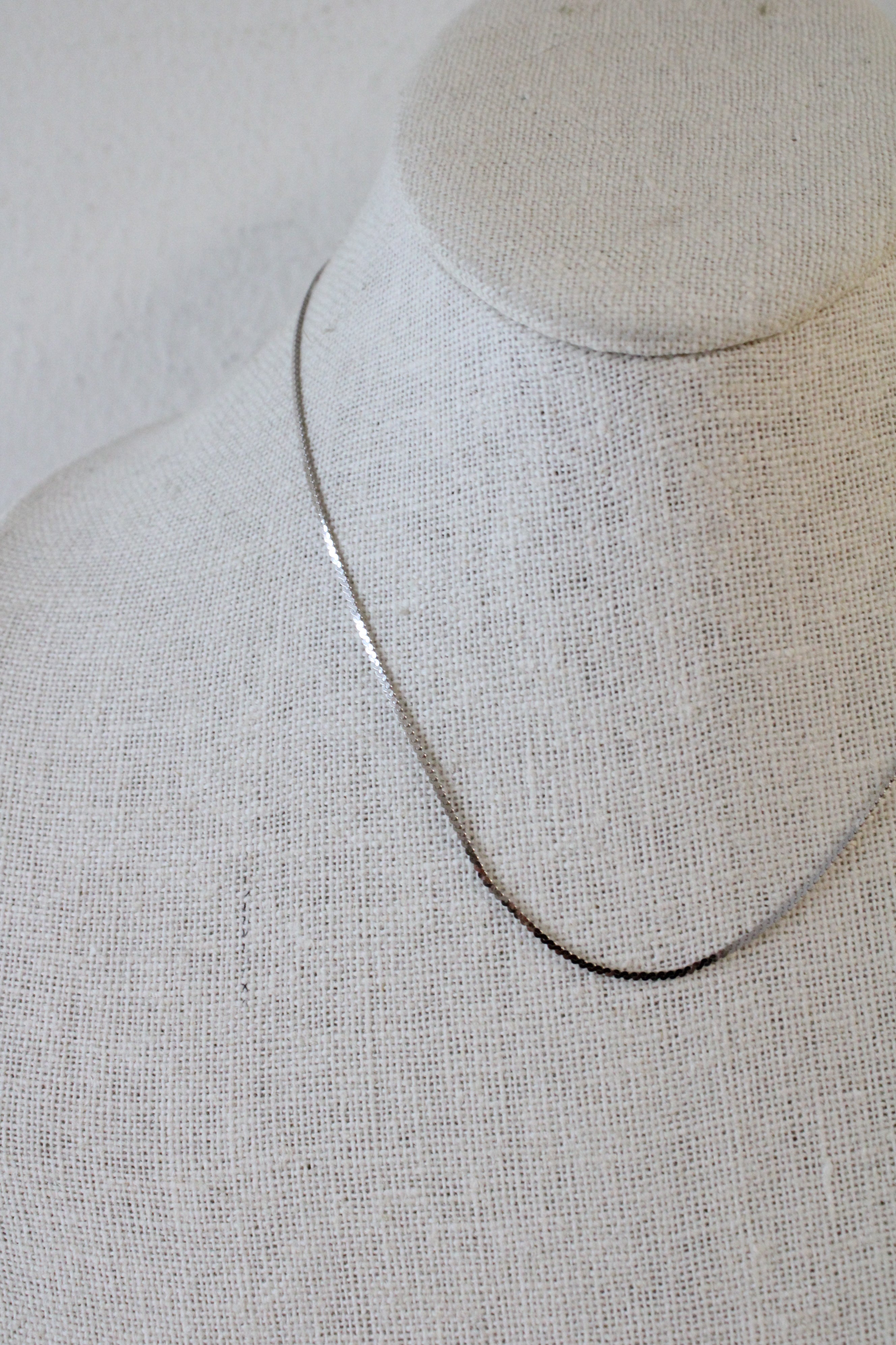 14K White Gold Snake Chain Necklace