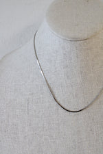 14K White Gold Snake Chain Necklace