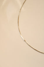Flat Snake Python Sterling Silver Chain Necklace