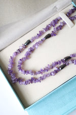 NEW Coldwater Creek Amethyst Chip Beaded Necklace