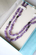 NEW Coldwater Creek Amethyst Chip Beaded Necklace