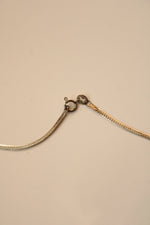 Flat Snake Python Sterling Silver Chain Necklace