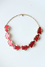 Vintage Charet Art Deco Red 1940's Style Necklace