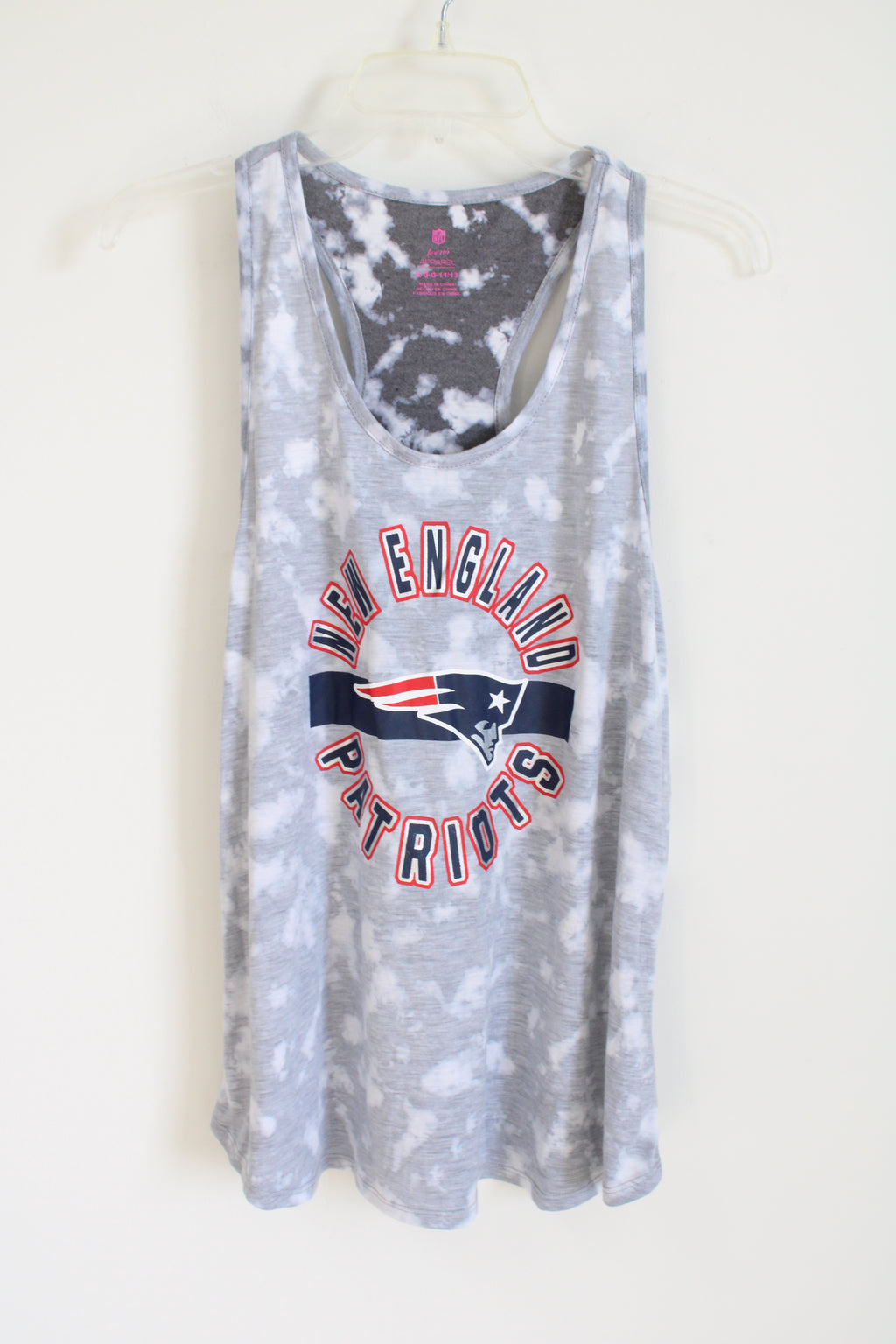 NEW NFL Teens Apparel New England Patriots Gray Soft Tank | L