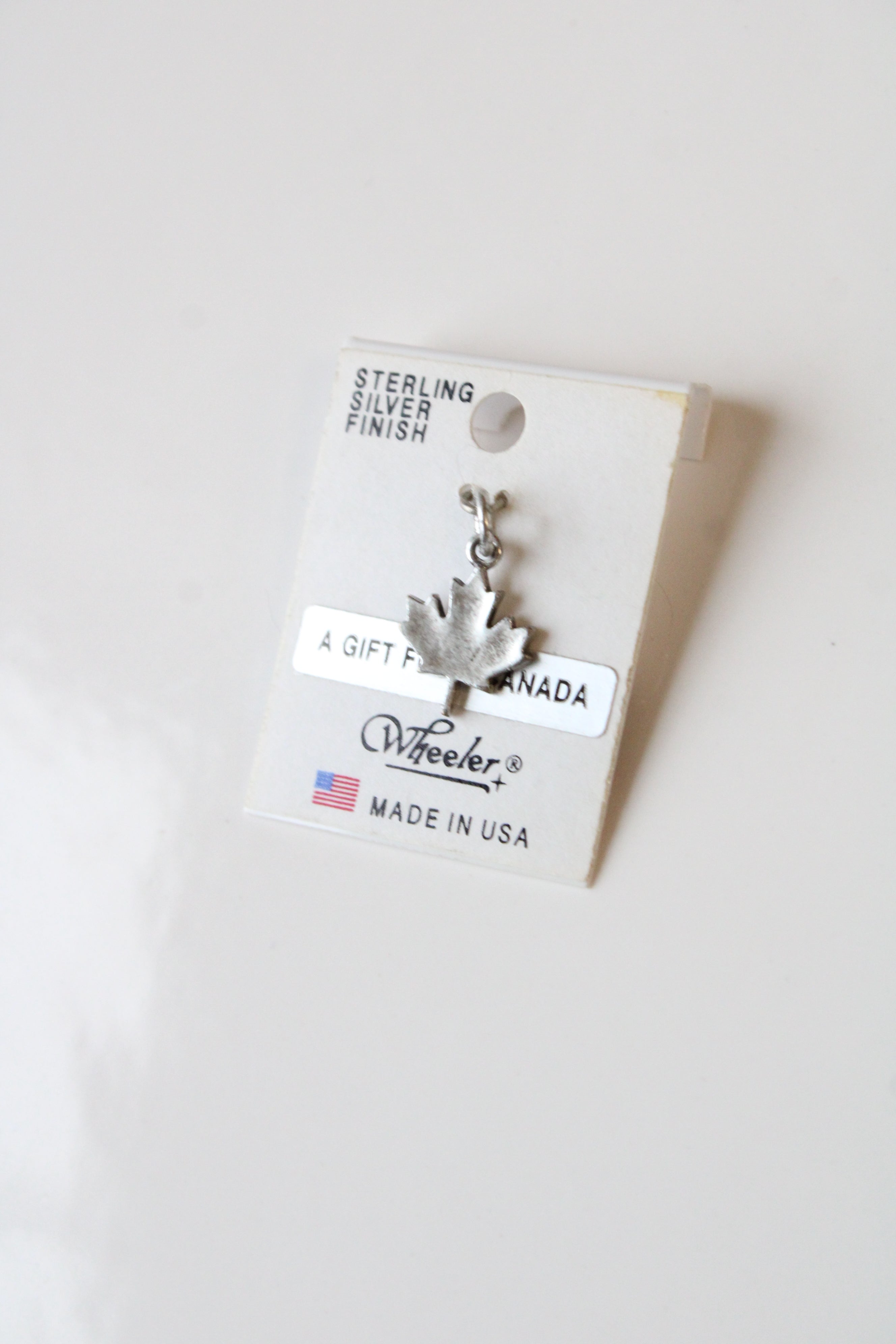 NEW Wheeler Sterling Silver Finish Maple Leaf