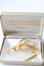 Jennifer Moore Gold Tone Leaf Pin