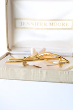 Jennifer Moore Gold Tone Leaf Pin