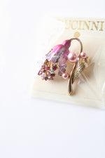 Rucinni Pink Flower Brooch Pin