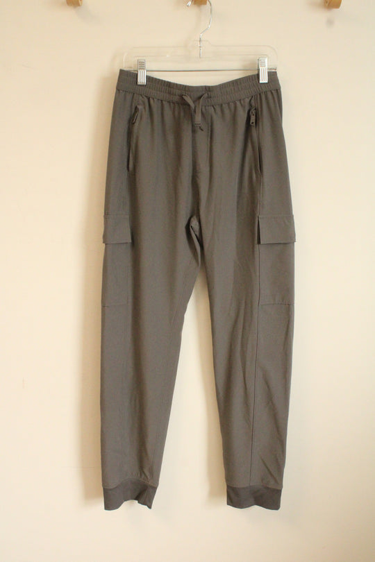 Abercrombie Kids Gray Jogger Cargo Athletic Pants | 13/14