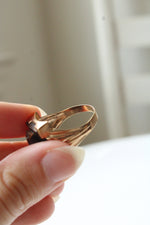 10K Yellow Gold Vintage Tiger's Eye Carved Roman Soldier Cameo Ring | Size 7.5