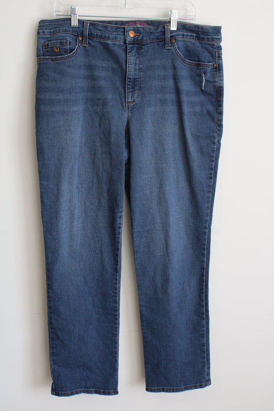 Gloria Vanderbilt Amanda 2.0 Blue Denim Slim Leg Jeans | 16