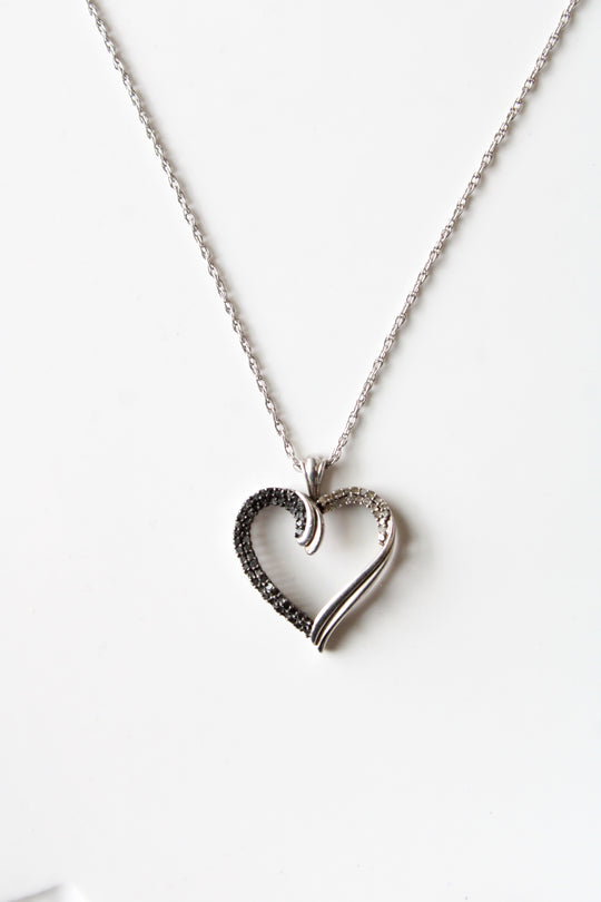 Sterling Silver Heart Pendant Necklace