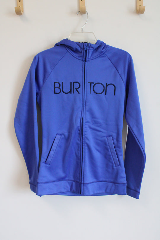 Burton Cobalt Blue Logo Zip Up Hoodie | S