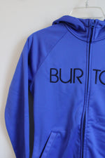 Burton Cobalt Blue Logo Zip Up Hoodie | S