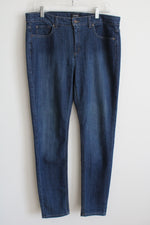 Jones New York Blue Denim Bleecker Skinny Classic Stretch Jeans | 12