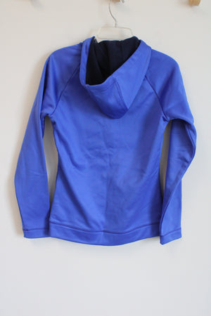 Burton Cobalt Blue Logo Zip Up Hoodie | S