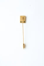 10K Yellow Gold General Foods Emerald Pin