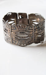 Vintage Aztec Sterling Silver Saul Bracelet