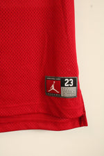 Jordan 23 Black and Red Jersey Tank Top | M