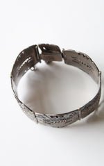 Vintage Aztec Sterling Silver Saul Bracelet