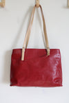 Arcadia Red Patent Leather Shoulder Tote Purse