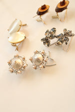 Vintage Judith McCann Wingback Earrings | Set Of 4