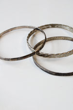 Sterling Silver Bangle Bracelets | Set Of 3