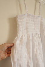 NEW Wonder Nation Cotton White Spaghetti Strap Waffle Knit Dress | 10/12
