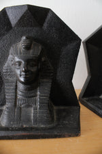 Egyptian Sphinx Cast Iron Bookends | Set Of 2
