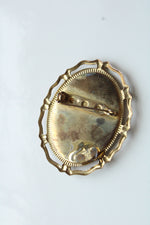 Vintage Pressed Flower Brooch
