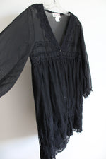Lady Noiz Black Lace Sheer Dress | L