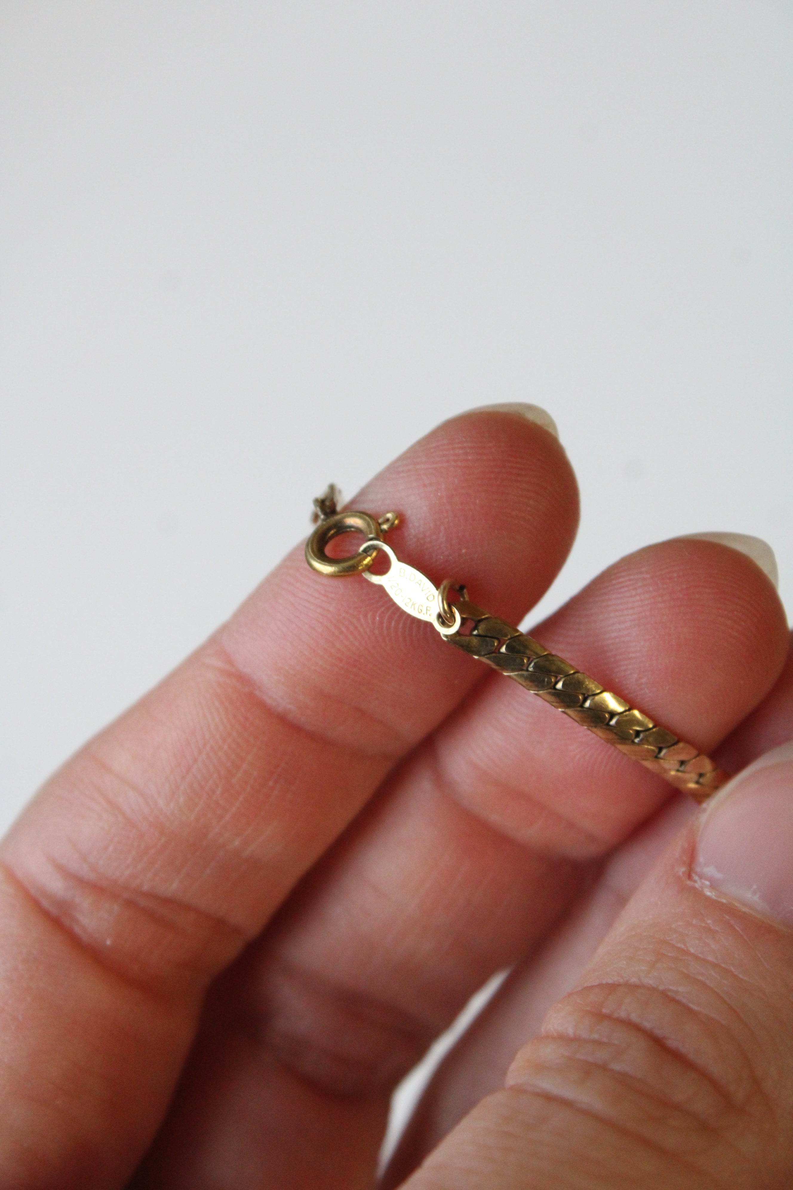 B. David 1/20 12K Gold Filled Chain Necklace