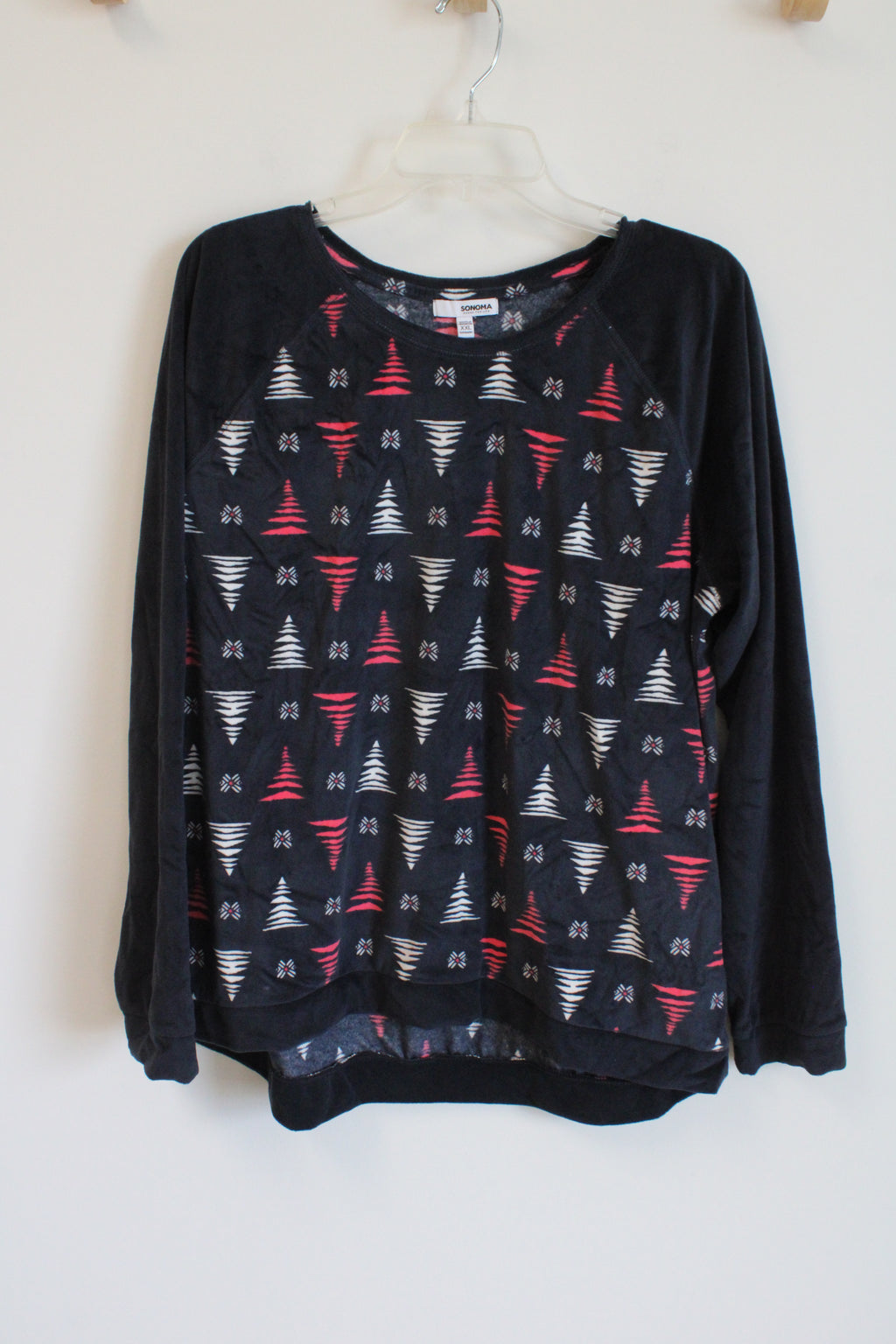 Sonoma Christmas Tree Design Fleece Top | XXL