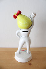 Vintage Esso Oil Frau Tropf Cast Iron Coin Bank