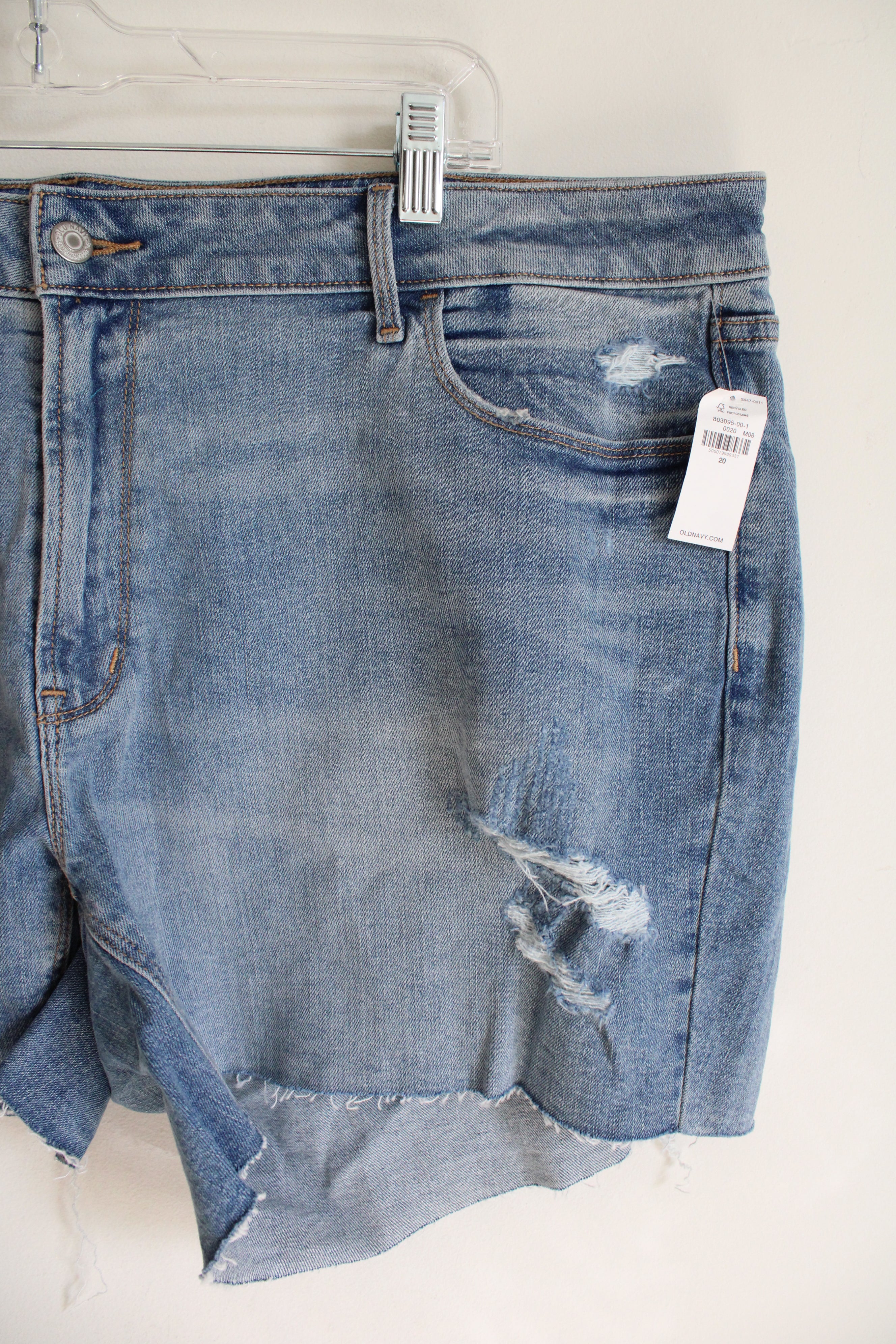 NEW Old Navy Mid-Rise Distressed Denim Shorts | 20