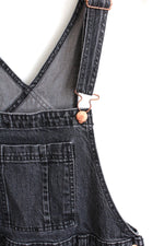 Universal Thread Black Denim Overalls with Adjustable Straps | 8
