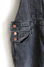 Universal Thread Black Denim Overalls with Adjustable Straps | 8