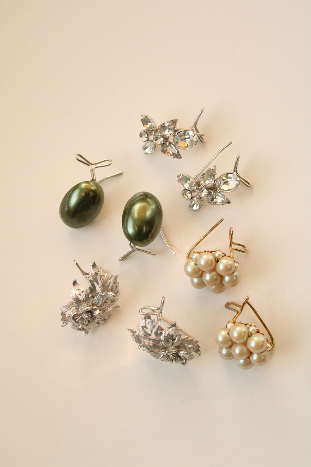 Vintage Judith McCann Wingback Earrings | Set Of 4