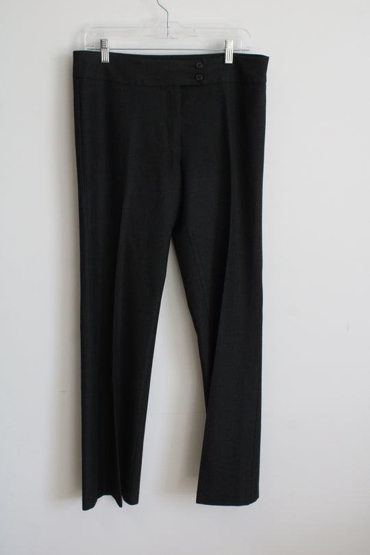 Benneton Black Straight Leg Dress Pants | 12