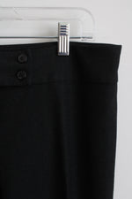 Benneton Black Straight Leg Dress Pants | 12